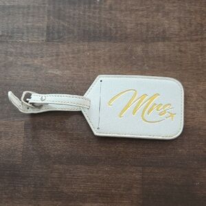 Gold and Cream MRS. Luggage Tag